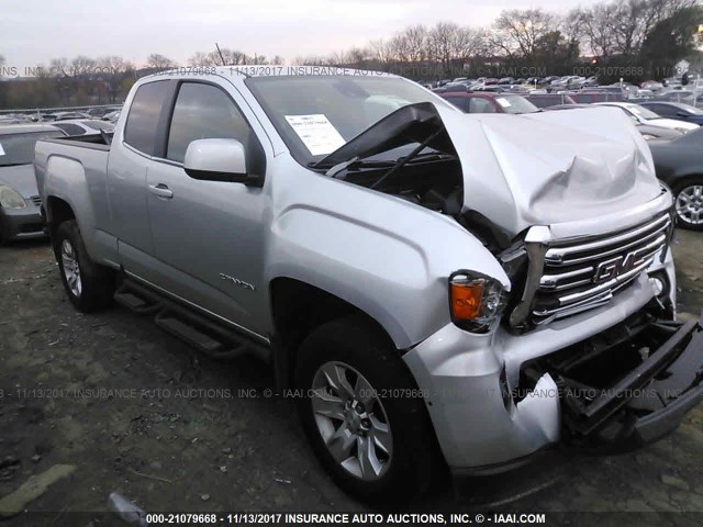 1GTH5BE34F1174059 - 2015 GMC CANYON SLE SILVER photo 1