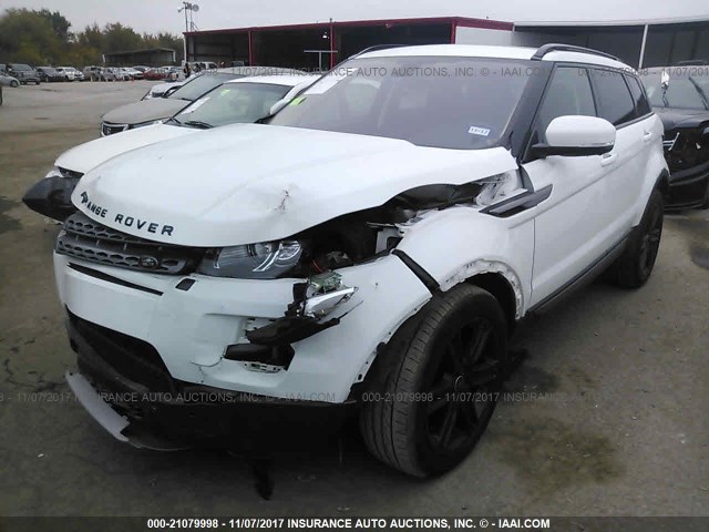 SALVR2BG2DH764661 - 2013 LAND ROVER RANGE ROVER EVOQU PURE PREMIUM WHITE photo 2