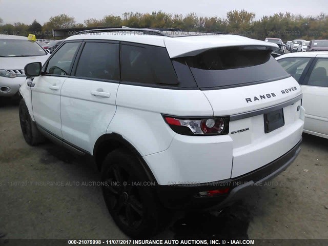 SALVR2BG2DH764661 - 2013 LAND ROVER RANGE ROVER EVOQU PURE PREMIUM WHITE photo 3