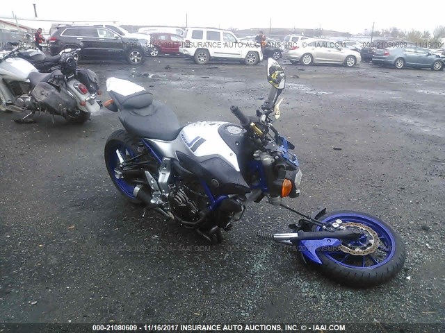 JYARM06E9GA006507 - 2016 YAMAHA FZ07 BLUE photo 1