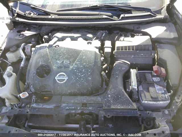 1N4AA5AP1CC860749 - 2012 NISSAN MAXIMA S/SV BLACK photo 10