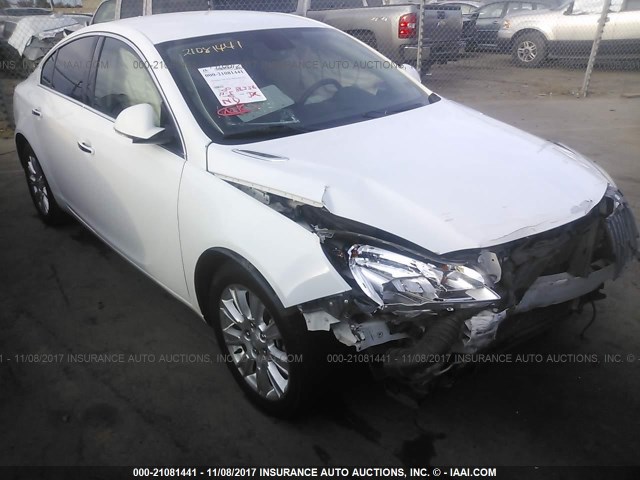 2G4GS5ERXD9129142 - 2013 BUICK REGAL PREMIUM WHITE photo 1