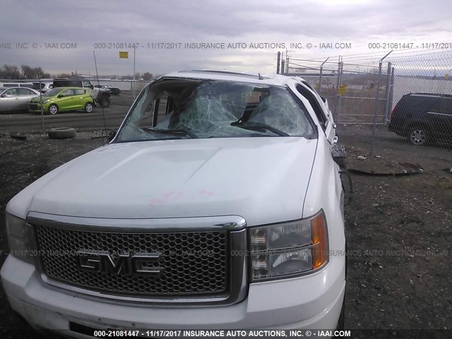 2GTEK638471686952 - 2007 GMC NEW SIERRA DENALI WHITE photo 6