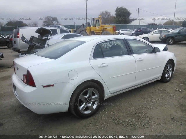 1G1ZC5E05AF127290 - 2010 CHEVROLET MALIBU 1LT თეთრი ფოტო 4