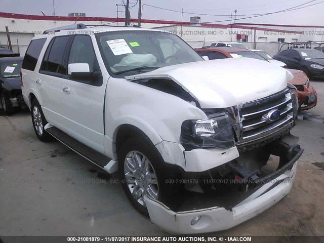 1FMJU1K5XBEF06878 - 2011 FORD EXPEDITION LIMITED WHITE photo 1