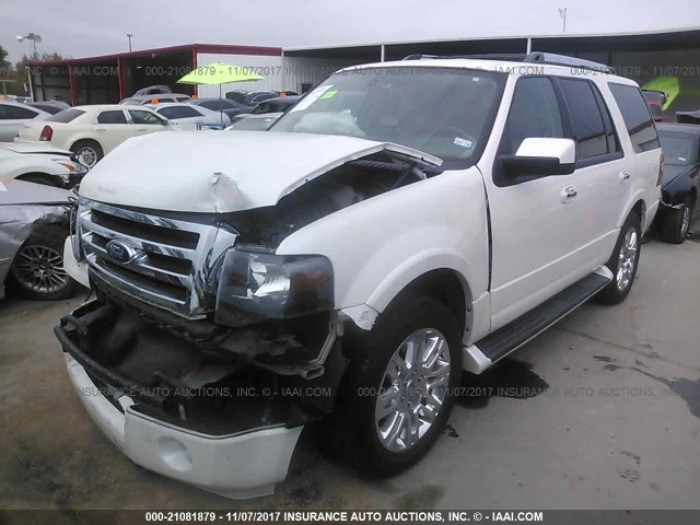 1FMJU1K5XBEF06878 - 2011 FORD EXPEDITION LIMITED WHITE photo 2