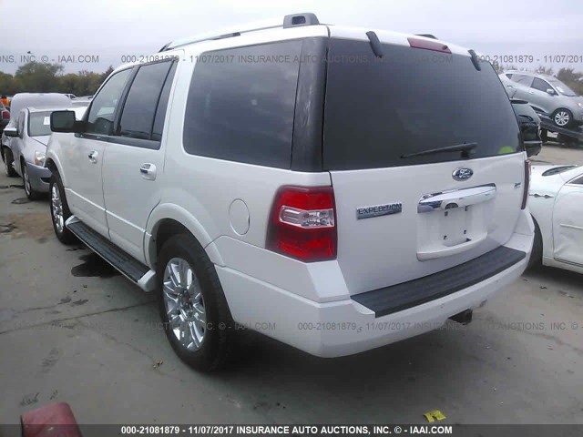 1FMJU1K5XBEF06878 - 2011 FORD EXPEDITION LIMITED WHITE photo 3