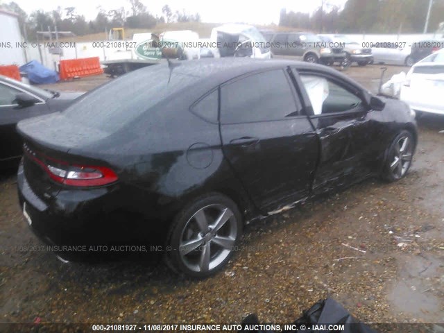 1C3CDFEB3ED726292 - 2014 DODGE DART GT BLACK photo 4