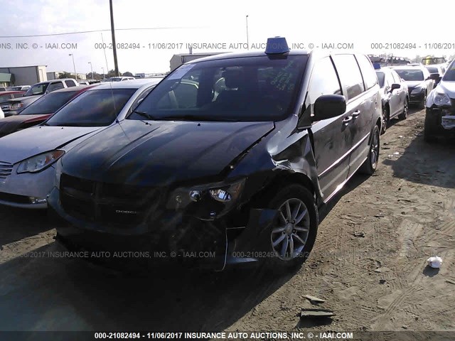 2C4RDGEG0ER173489 - 2014 DODGE GRAND CARAVAN R/T GRAY photo 2