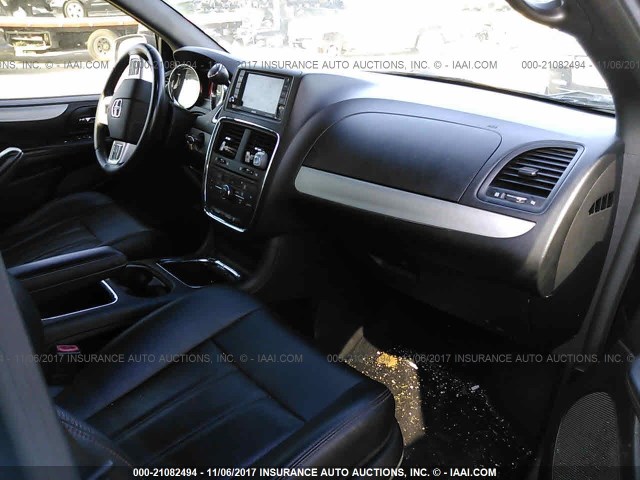 2C4RDGEG0ER173489 - 2014 DODGE GRAND CARAVAN R/T GRAY photo 5