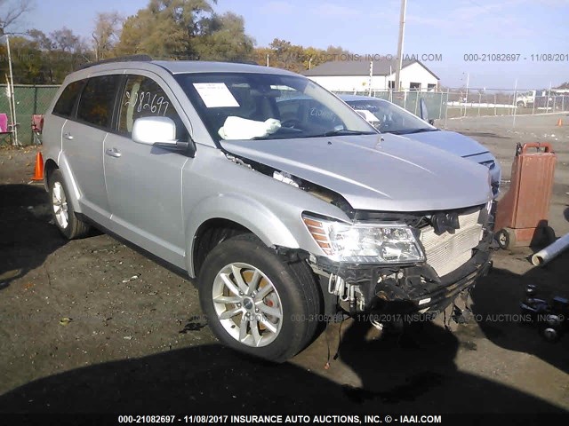 3C4PDCBGXET115231 - 2014 DODGE JOURNEY SXT SILVER photo 1