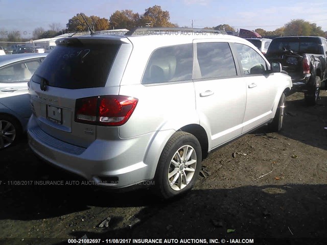 3C4PDCBGXET115231 - 2014 DODGE JOURNEY SXT SILVER photo 4