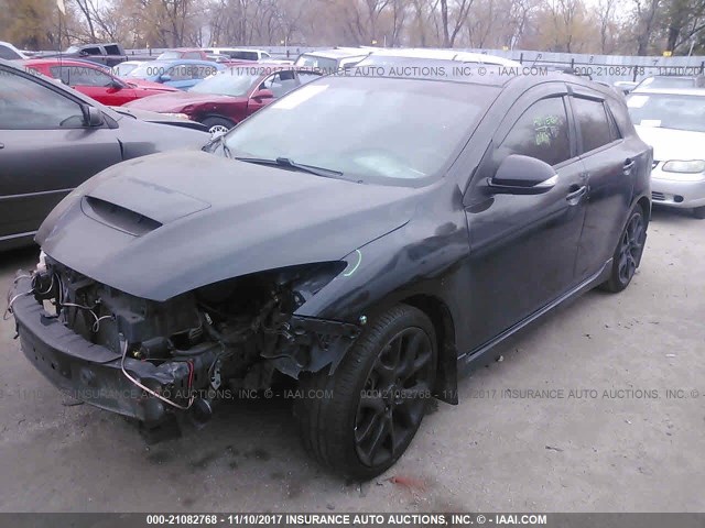 JM1BL1H42A1334071 - 2010 MAZDA SPEED 3 BLACK photo 2