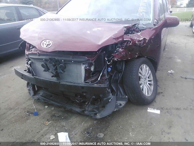 5TDYK3DC3DS399718 - 2013 TOYOTA SIENNA XLE/LIMITED RED photo 6