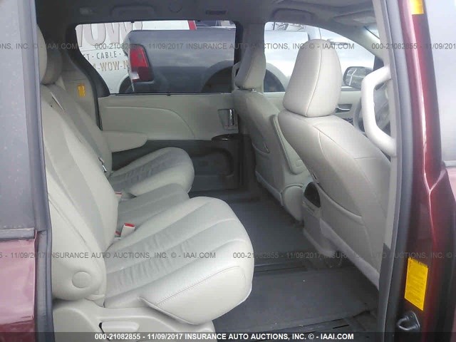 5TDYK3DC3DS399718 - 2013 TOYOTA SIENNA XLE/LIMITED RED photo 8