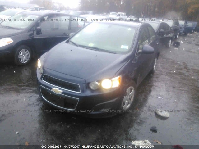 1G1JA5SH2F4210322 - 2015 CHEVROLET SONIC LS 蓝色 照片 2