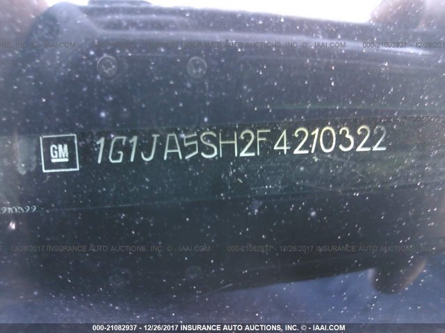 1G1JA5SH2F4210322 - 2015 CHEVROLET SONIC LS 蓝色 照片 9