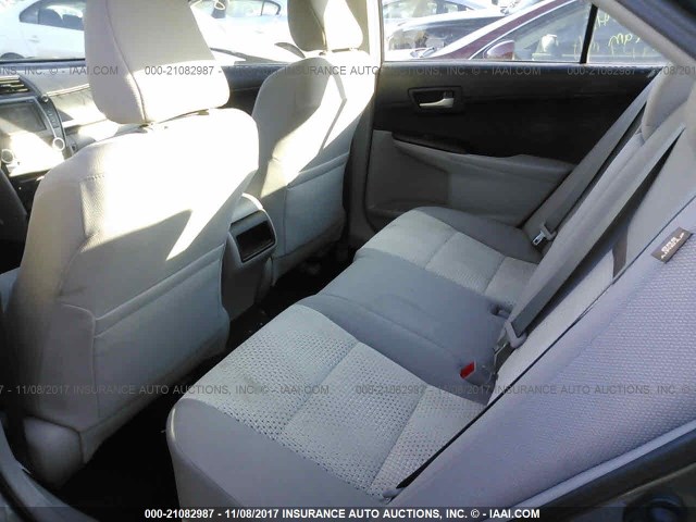 4T4BF1FK8DR333309 - 2013 TOYOTA CAMRY L/SE/LE/XLE GRAY photo 8