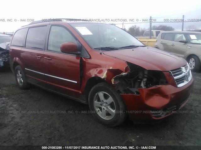 2D8HN54PX8R694983 - 2008 DODGE GRAND CARAVAN SXT ORANGE photo 1