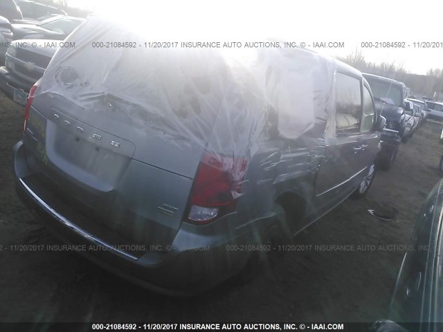 2C4RDGCG5ER122802 - 2014 DODGE GRAND CARAVAN SXT SILVER photo 4