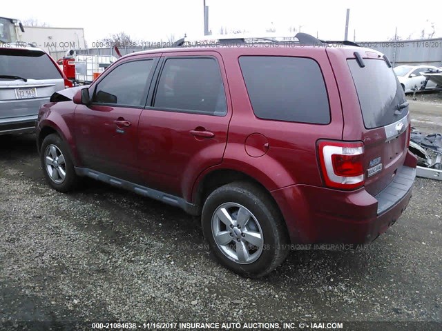 1FMCU0E75CKC53505 - 2012 FORD ESCAPE LIMITED RED photo 3