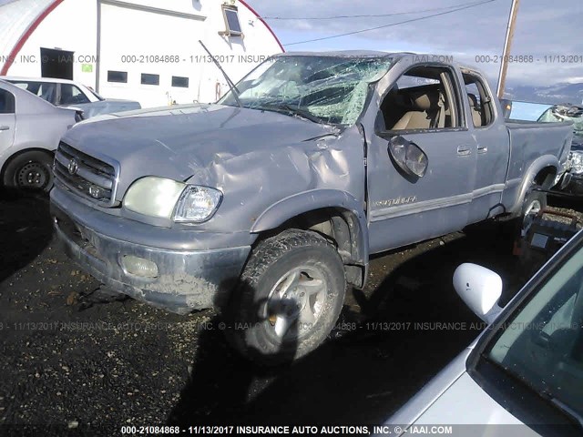 5TBRT38191S176047 - 2001 TOYOTA TUNDRA ACCESS CAB LIMITED Champagne photo 2