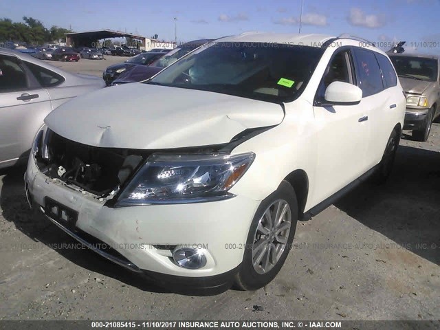 5N1AR2MNXGC636814 - 2016 NISSAN PATHFINDER S/SV/SL/PLATINUM 白色 照片 2