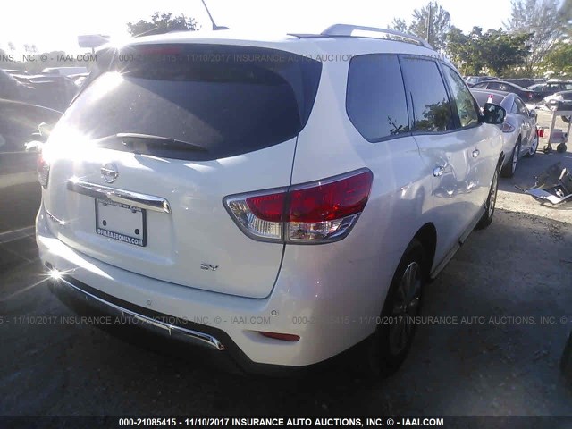 5N1AR2MNXGC636814 - 2016 NISSAN PATHFINDER S/SV/SL/PLATINUM 白色 照片 4