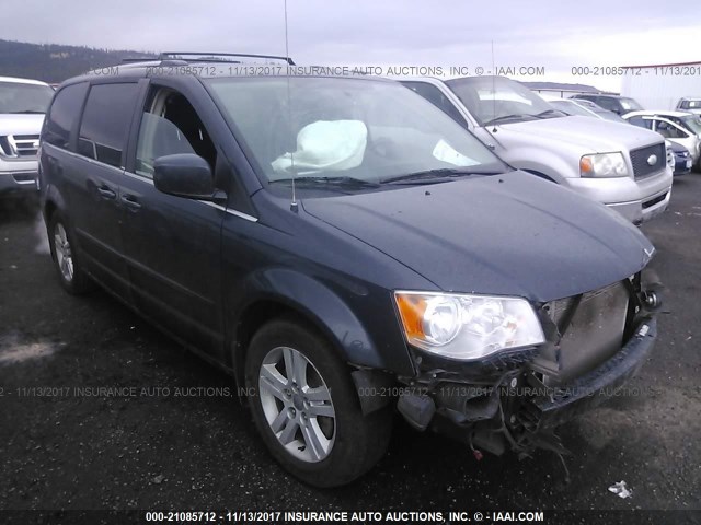 2C4RDGDG9DR800674 - 2013 DODGE GRAND CARAVAN CREW BLACK photo 1