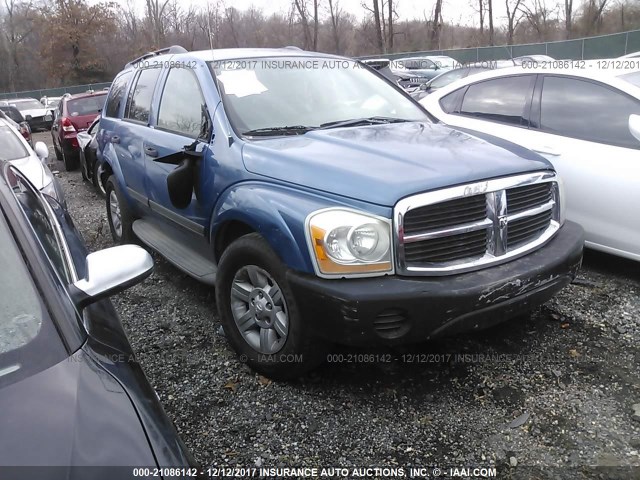 1D4HB38N55F596079 - 2005 DODGE DURANGO ST BLUE photo 1