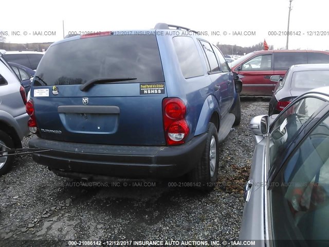 1D4HB38N55F596079 - 2005 DODGE DURANGO ST BLUE photo 4