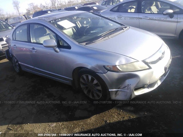 19XFA1F93AE021291 - 2010 HONDA CIVIC EXL SILVER photo 1