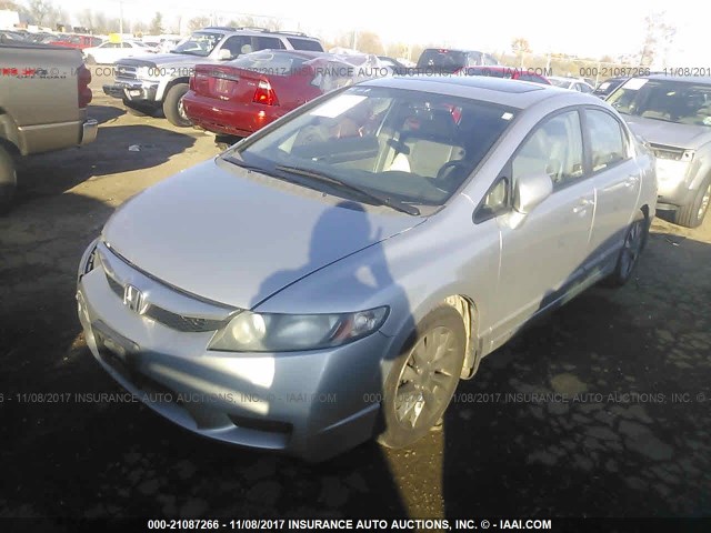 19XFA1F93AE021291 - 2010 HONDA CIVIC EXL SILVER photo 2