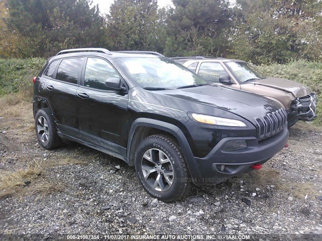 1C4PJMBB4HW521104 - 2017 JEEP CHEROKEE TRAILHAWK 黑色 照片 1