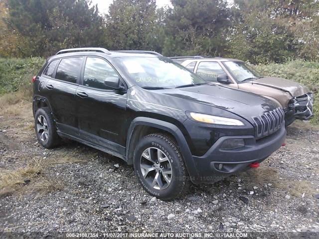 1C4PJMBB4HW521104 - 2017 JEEP CHEROKEE TRAILHAWK BLACK photo 1