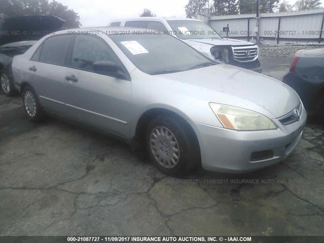 1HGCM56137A078549 - 2007 HONDA ACCORD VALUE SILVER photo 1