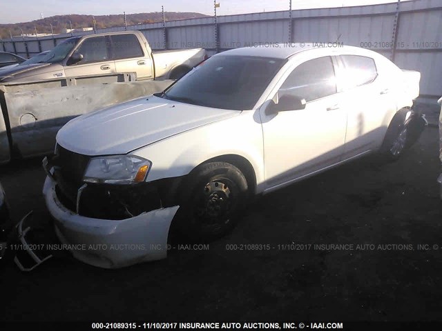 1B3CC4FB0AN139460 - 2010 DODGE AVENGER SXT WHITE photo 2