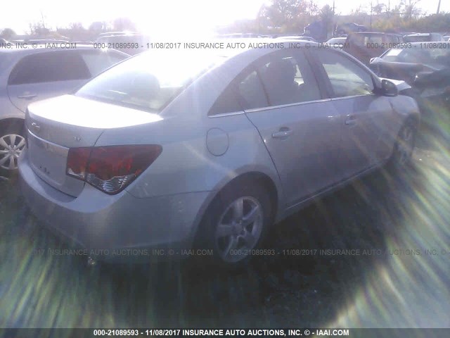 1G1PC5SB7D7233624 - 2013 CHEVROLET CRUZE LT SILVER photo 4