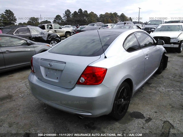 JTKDE167050047445 - 2005 TOYOTA SCION TC 银色 照片 4