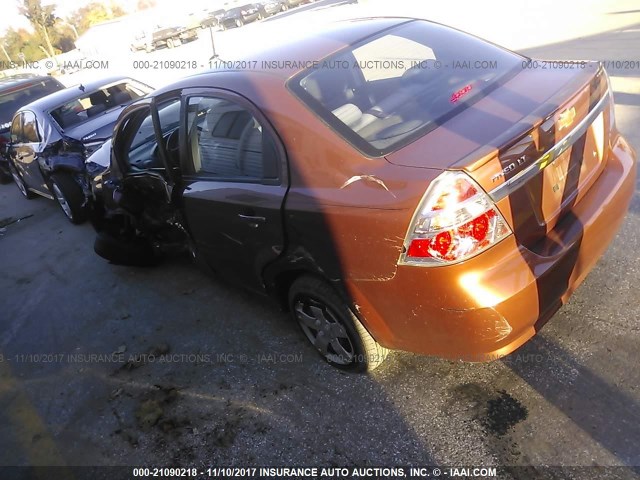 KL1TD5DE3BB243157 - 2011 CHEVROLET AVEO LS/LT 棕色 照片 3