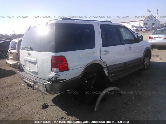 1FMFU17L94LA04858 - 2004 FORD EXPEDITION EDDIE BAUER WHITE photo 4