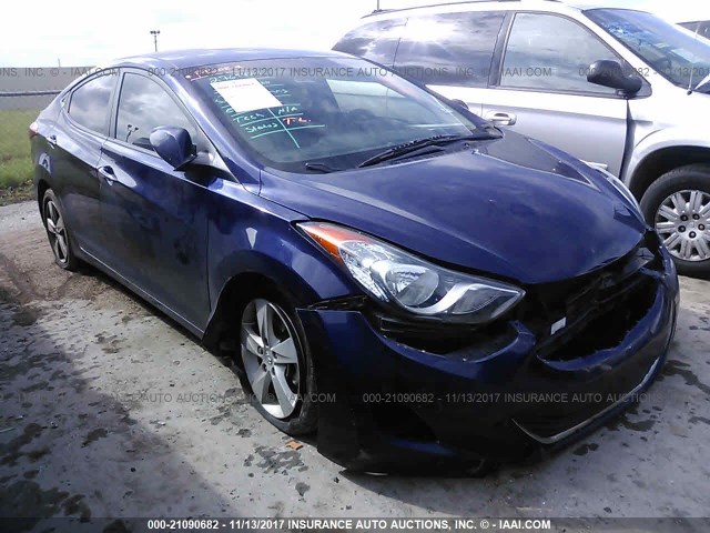 5NPDH4AE2DH231065 - 2013 HYUNDAI ELANTRA GLS/LIMITED BLUE photo 1