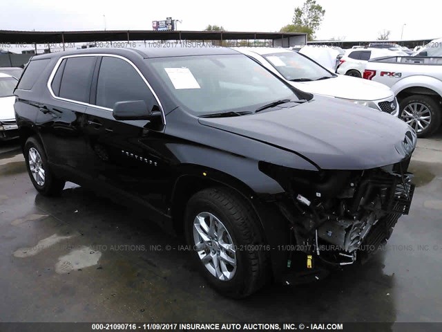 1GNERFKW5JJ105667 - 2018 CHEVROLET TRAVERSE LS BLACK photo 1