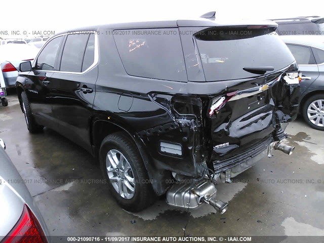 1GNERFKW5JJ105667 - 2018 CHEVROLET TRAVERSE LS BLACK photo 3