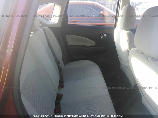 3N1CE2CP4FL398475 - 2015 NISSAN VERSA NOTE S/S PLUS/SV/SL/SR RED photo 8