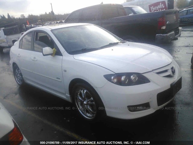 JM1BK323781145084 - 2008 MAZDA 3 S WHITE photo 1