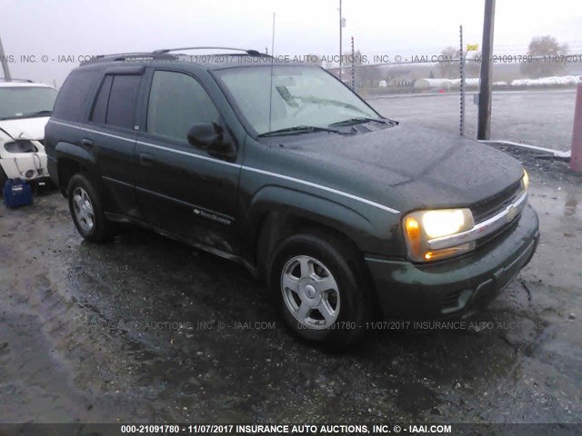 1GNDT13S122492791 - 2002 CHEVROLET TRAILBLAZER  GREEN photo 1