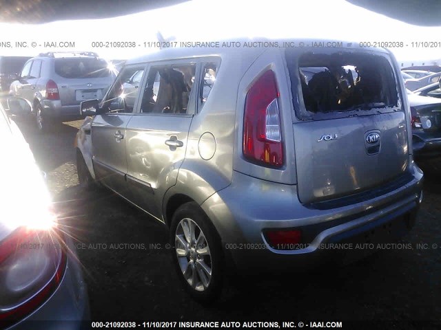 KNDJT2A52D7550668 - 2013 KIA SOUL GRAY photo 3