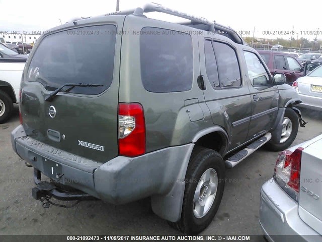 5N1ED28Y03C683560 - 2003 NISSAN XTERRA XE/SE GREEN photo 4