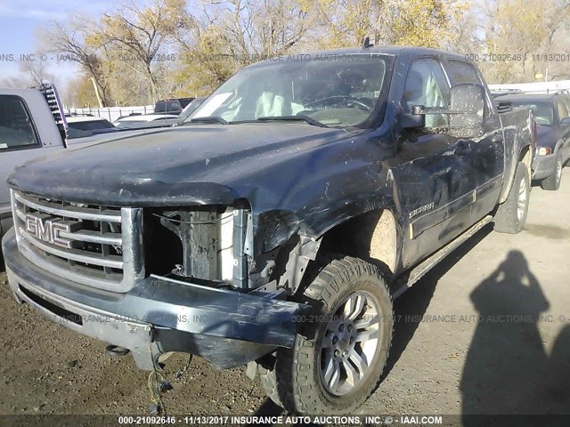 3GTP2VE7XCG138401 - 2012 GMC SIERRA K1500 SLE GREEN photo 2